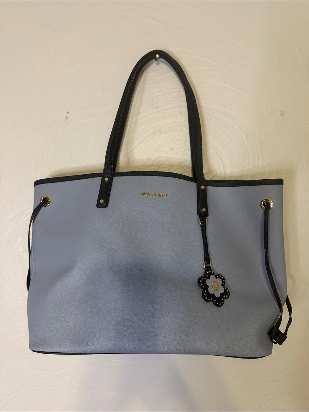Blue Michael Kors tote